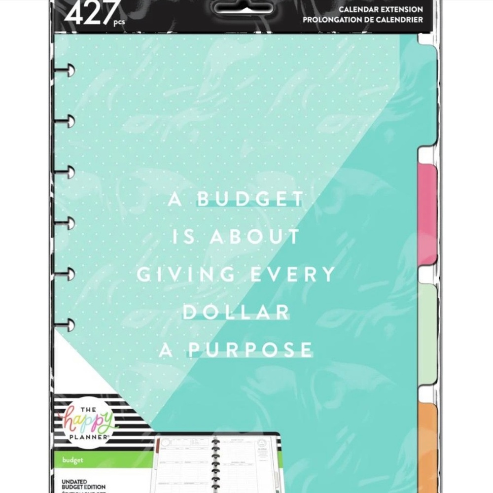 The happy planner Bright Budget Classic Extension Pack